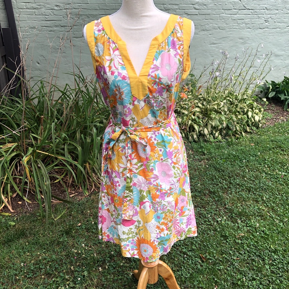 Anni Kuan Floral Summer Dress Size M